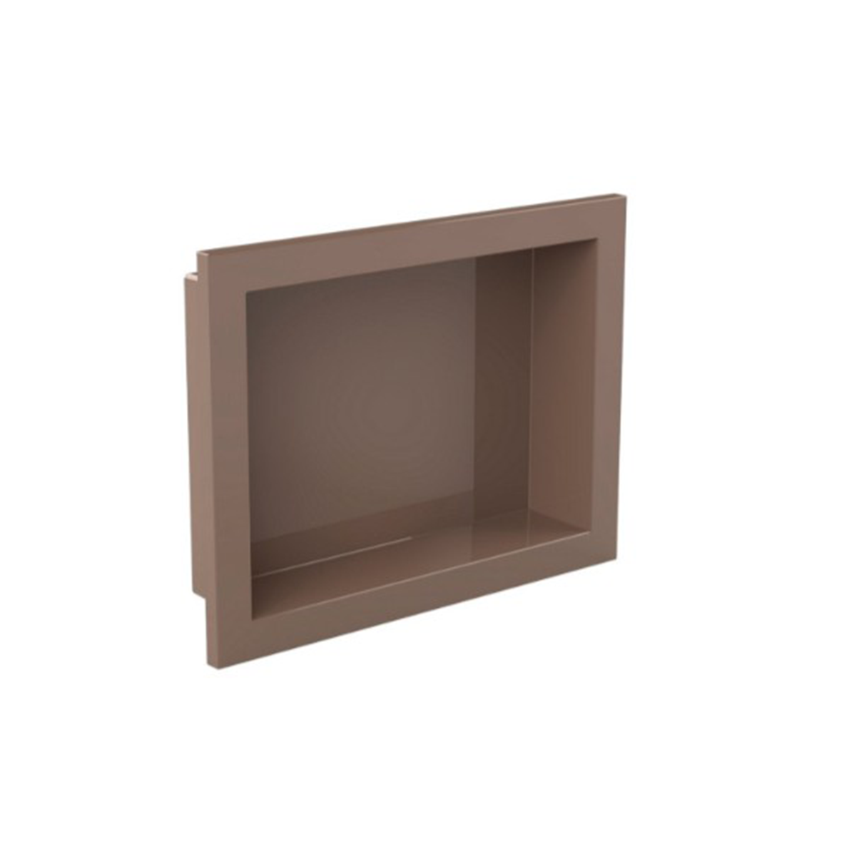 1 40258 - NICHO PLASTICO EMBUTIR 30X40 CAPPUCCINO - 15302004 - Imagem 1