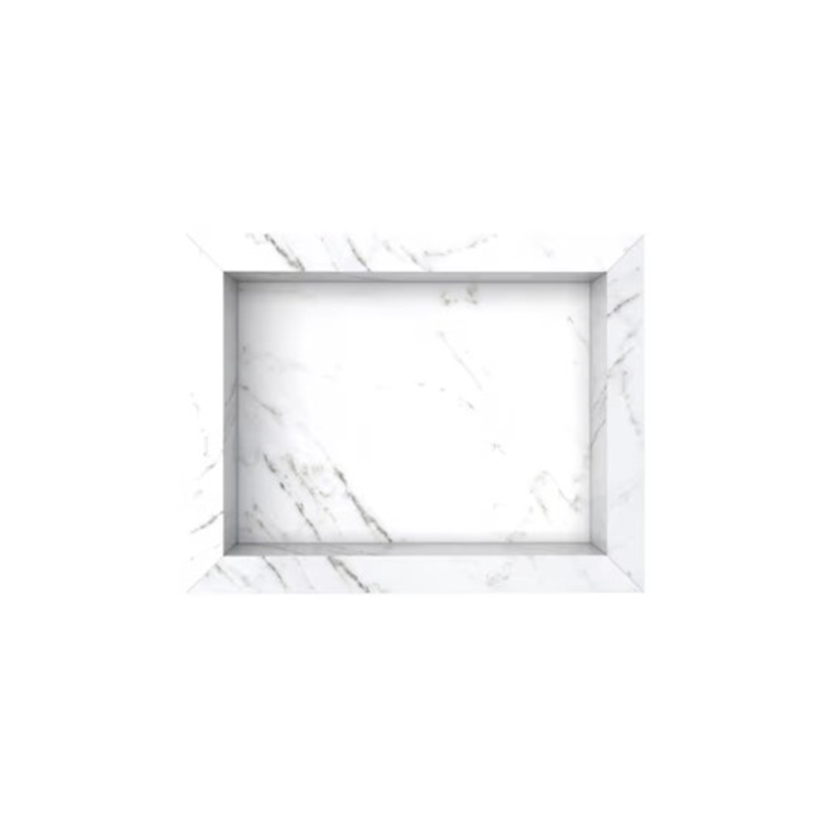 1 16393 - NICHO DIAMANTE PORCELANATO 40X30 BRANCO / COZIMAX - Imagem 1