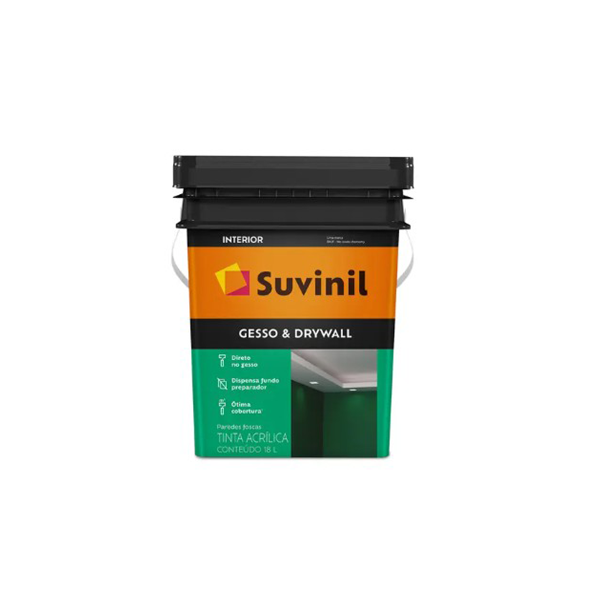 14 42626 - SUVINIL DIRETO SOBRE GESSO DRYWALL 18L BALDE - Imagem 1