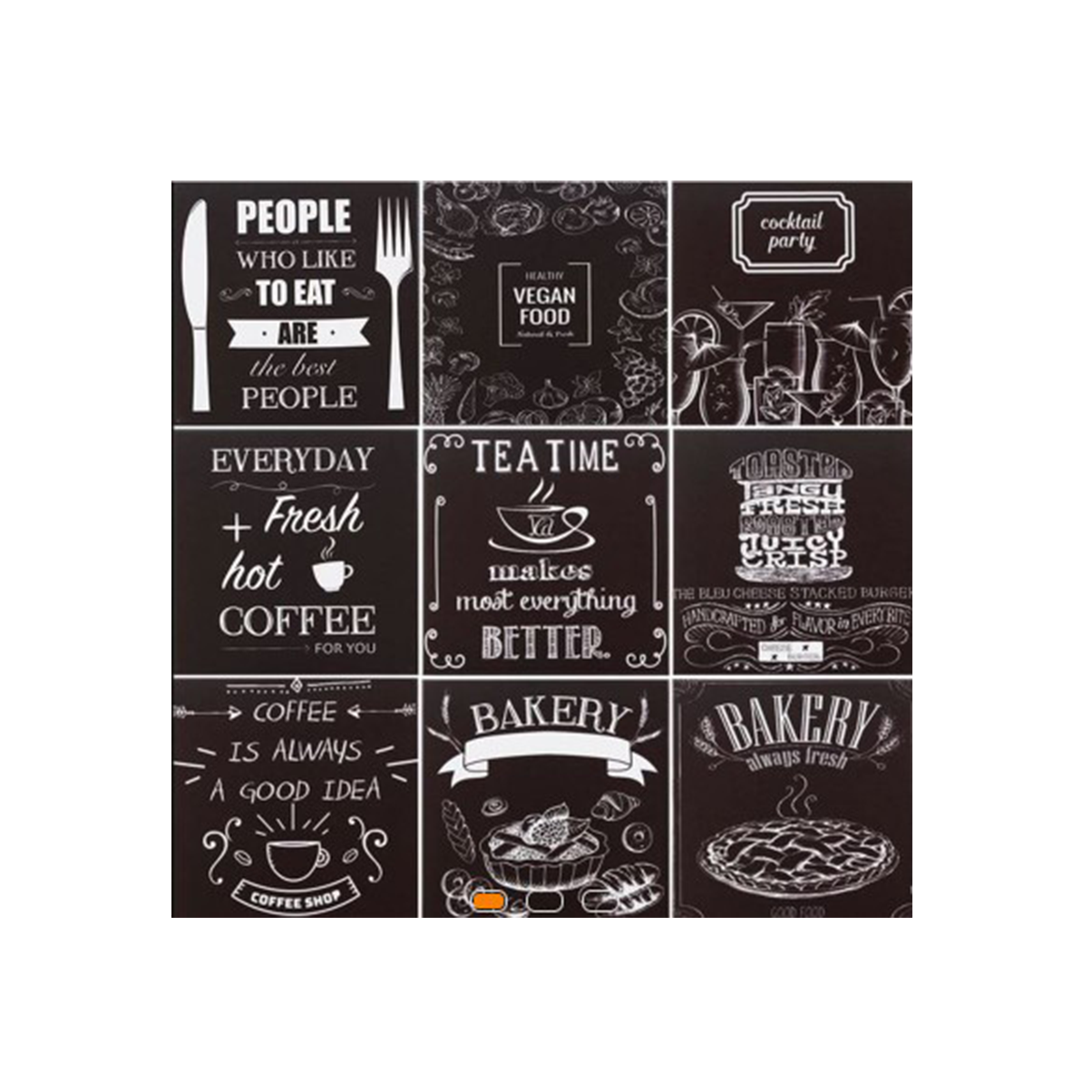 2 15201 - CERAL 20X20 FOOD BLACK ACETINADO / PECA - 1810210 - Imagem 1