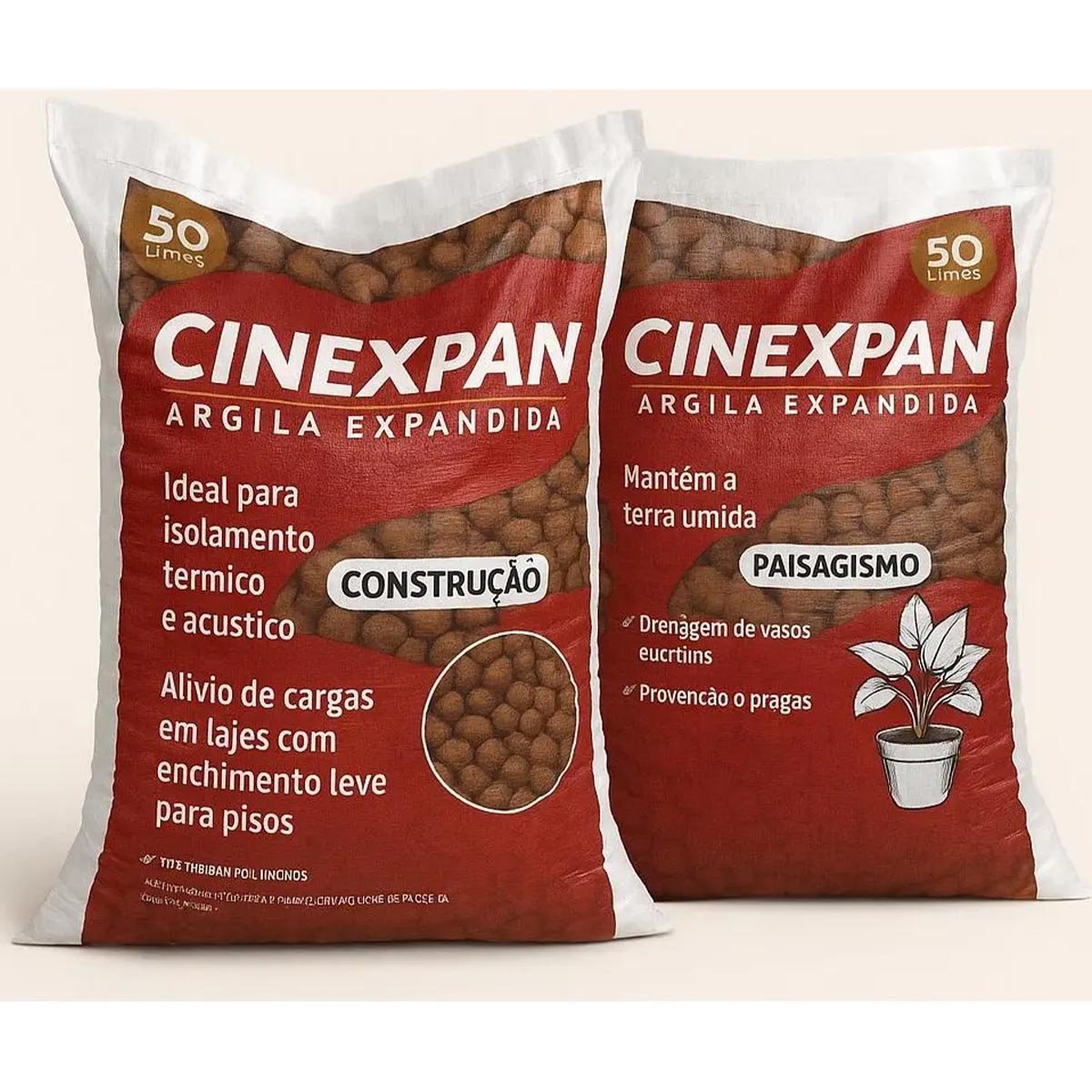 Argila Expandida prono ARGILA EXPANDIDA 3222 - 50L (GRAN. DE 15/22MM) - Imagem 1