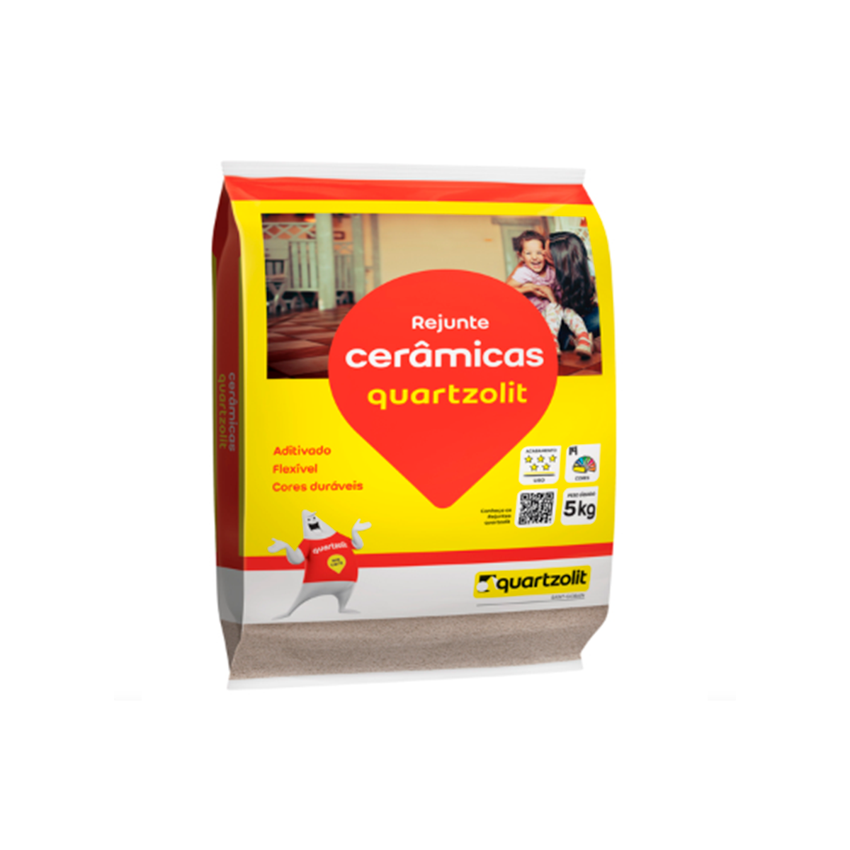 GABARITO PRODUTO NOVA BERTIOGA 00367 - QUARTZ REJUNTAMENTO FLEXIVEL 5KG BRANCO - Imagem 1