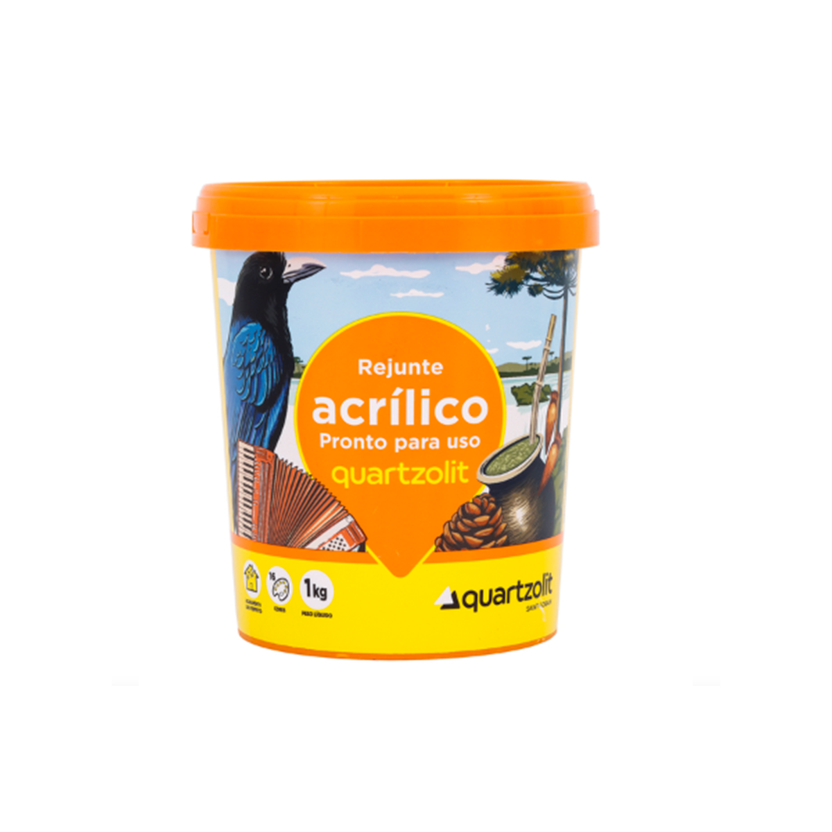 GABARITO PRODUTO NOVA BERTIOGA 00908 - QUARTZ REJUNTAMENTO ACRILICO 1KG CINZA PLATINA - Imagem 1