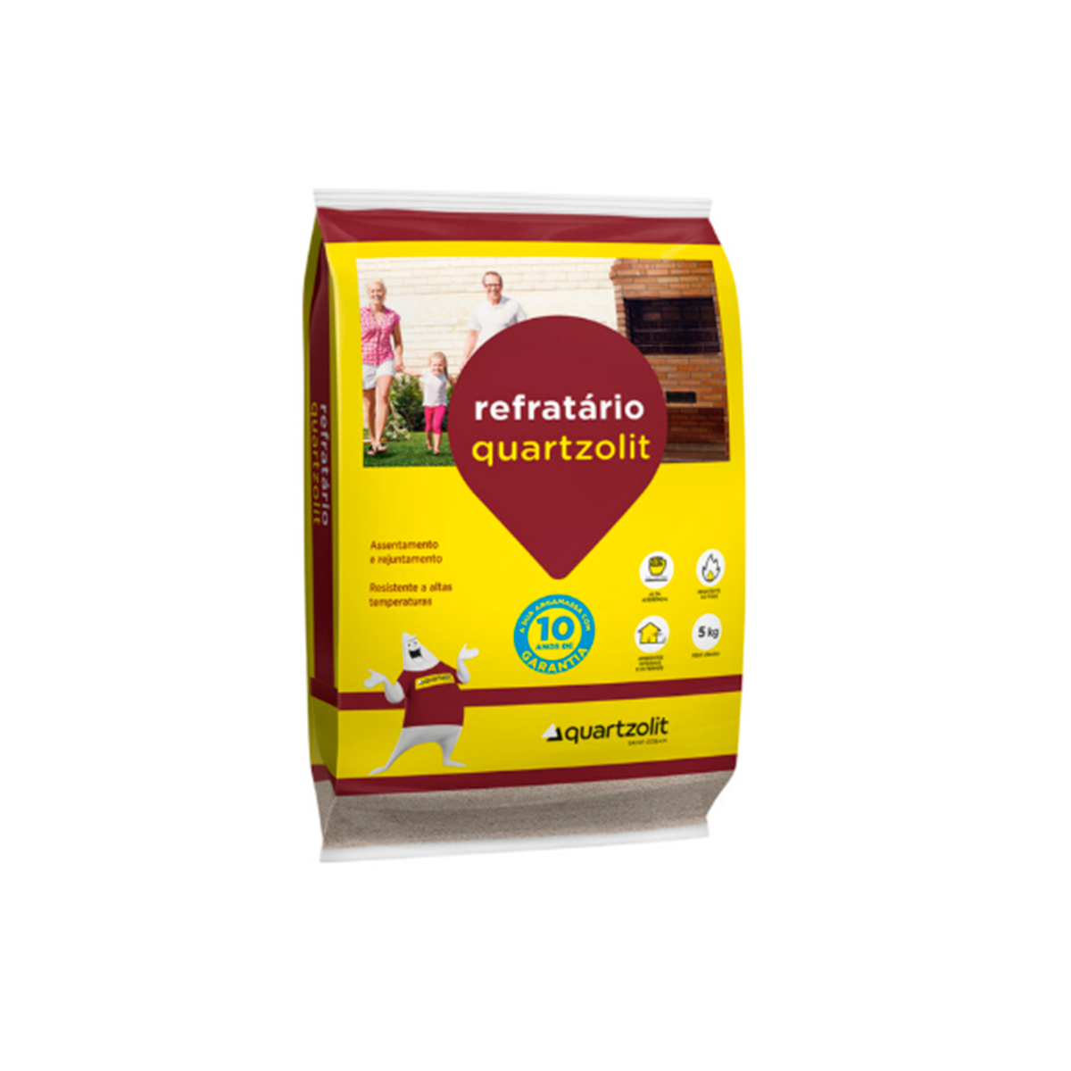 GABARITO PRODUTO NOVA BERTIOGA 01175 - QUARTZ ARG. 05KG REFRATARIO - Imagem 1