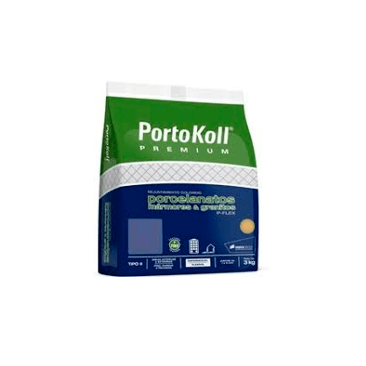 GABARITO PRODUTO NOVA BERTIOGA 43503 - PORTOKOLL REJ. PORC./MARM./GRAN. EXTRAFINO 3KG MARFIM - Imagem 1