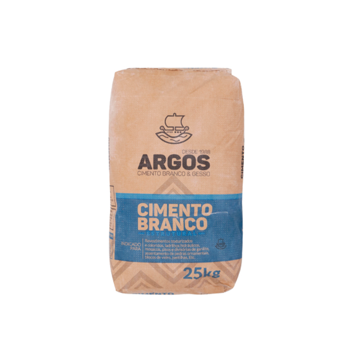 GABARITO PRODUTO NOVA BERTIOGA 06518 - CIMENTO BRANCO ESTRUTURAL 25KG - ARGOS - Imagem 1