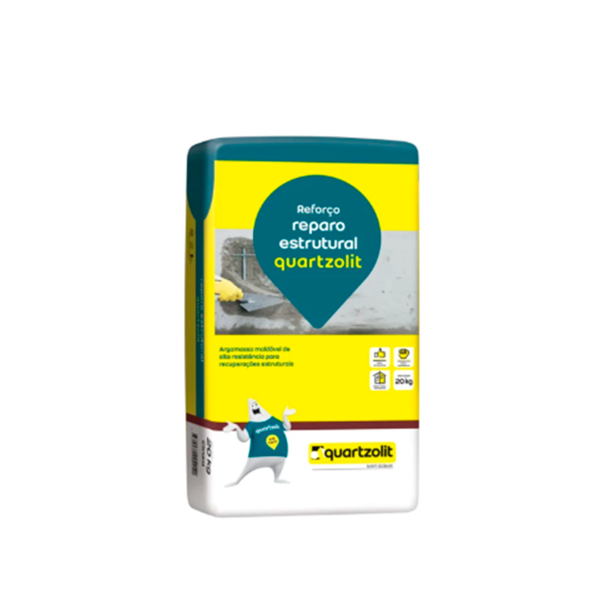 GABARITO PRODUTO NOVA BERTIOGA 02653 - QUARTZ REPARO ESTRUTURAL - 20KG - Imagem 1