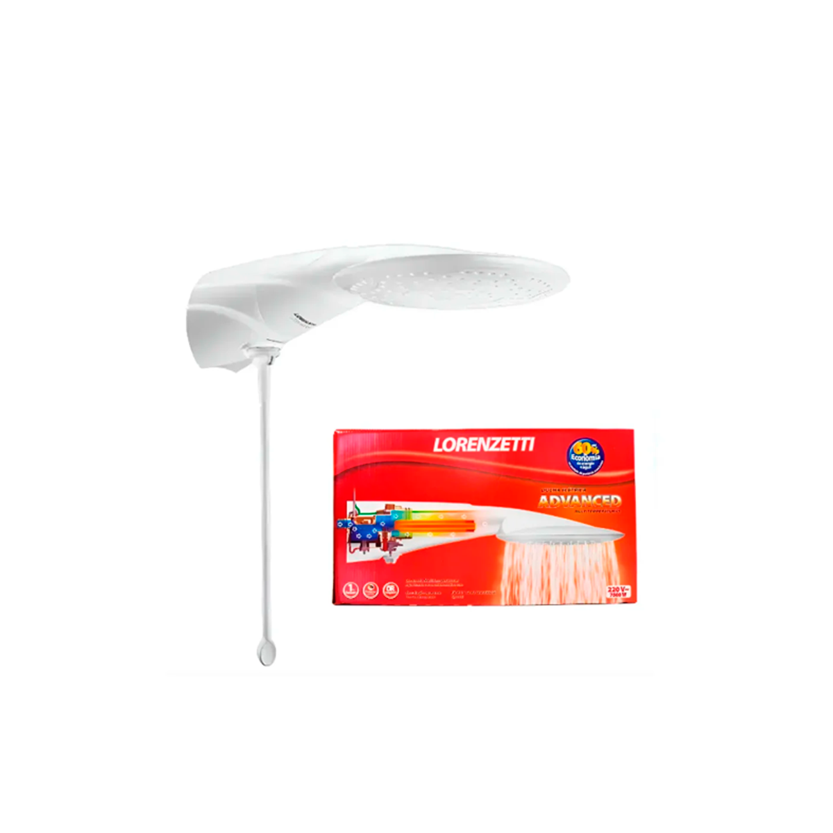 GABARITO PRODUTO NOVA BERTIOGA Ducha Bella Ducha 4T Branca 220V 6800W – Cód. 03901 - Imagem 1
