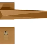 FECHADURA EXTERNA PADO ASCOT RED GOLD ESCOVADO 55MM